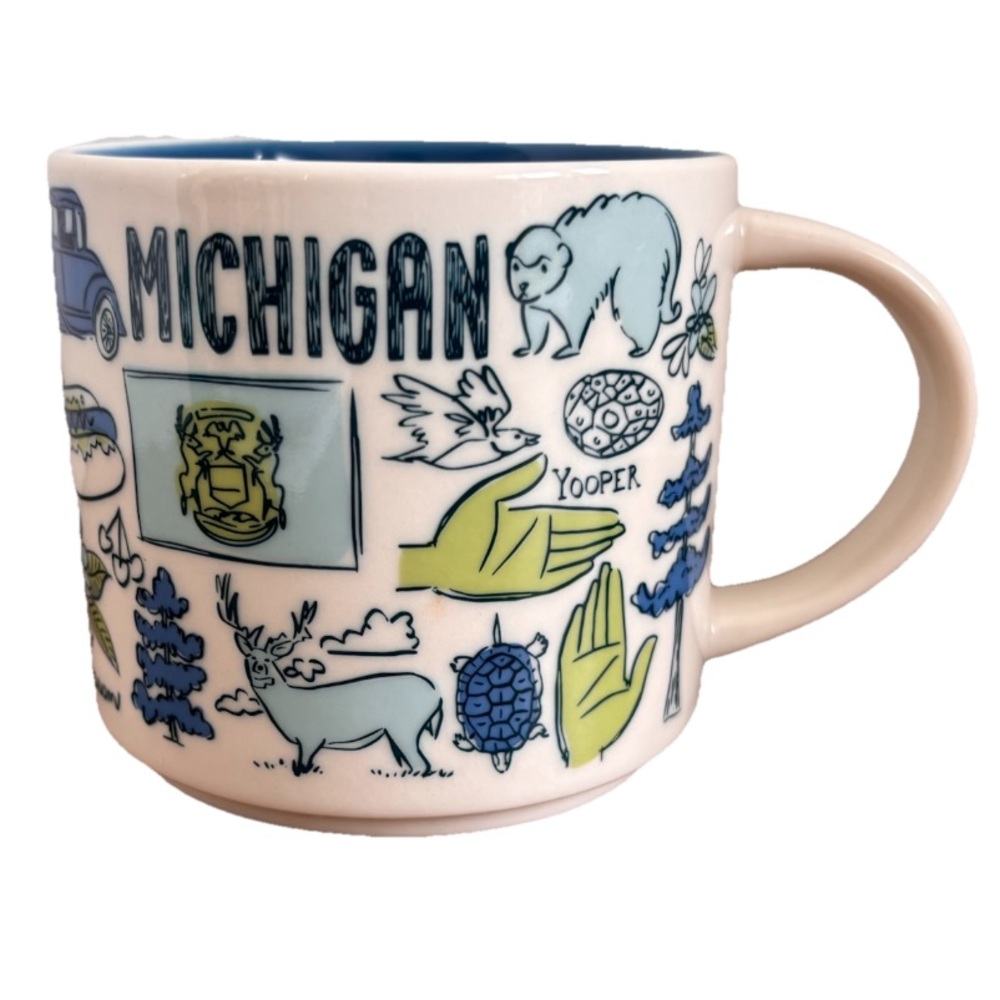 MICHIGAN First Ist Edition
Starbucks coffee Cup Mug 14oz
Been There Series